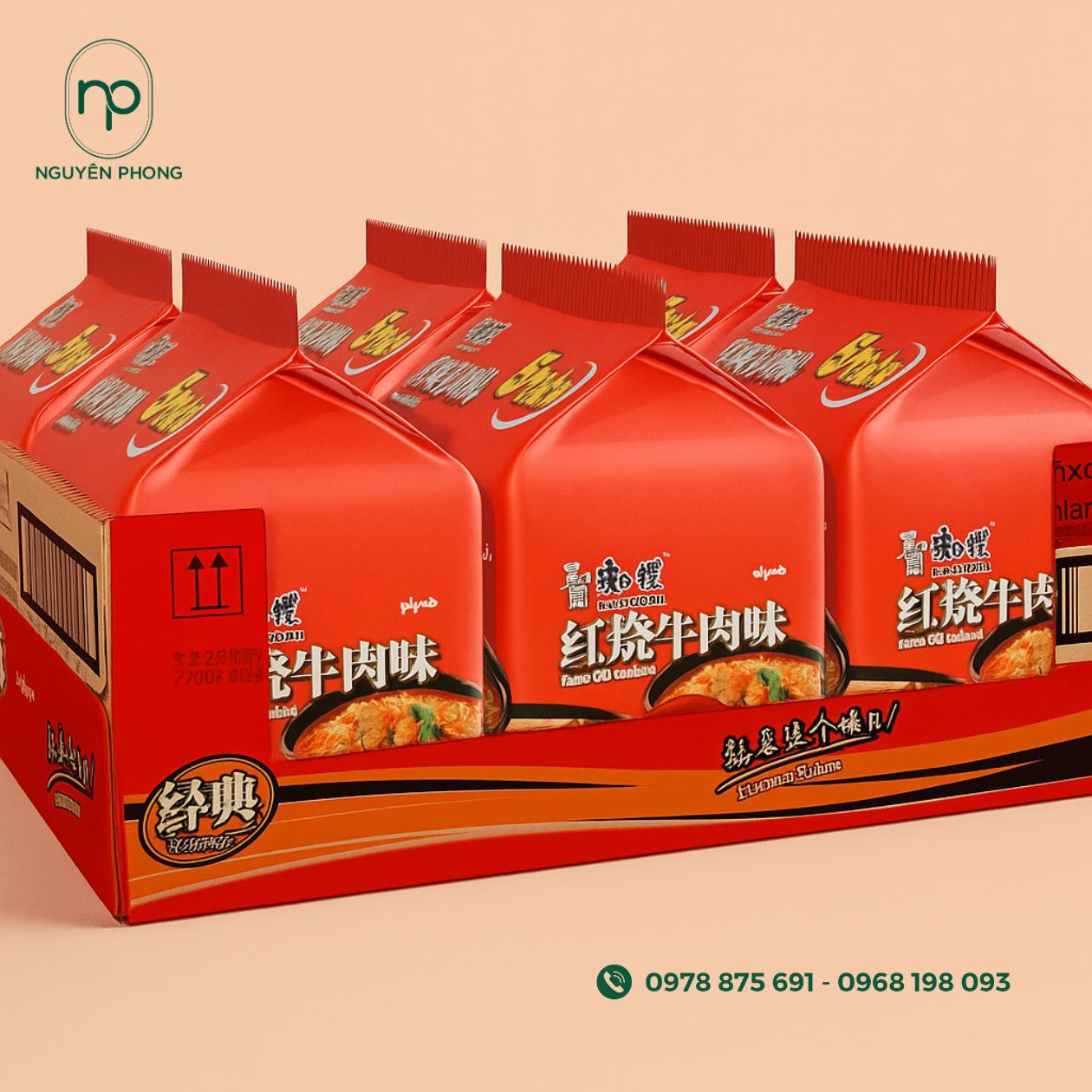 Mẫu thùng carton đựng mì tôm